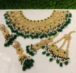 Kundan bridal set with jhumar - Image 7