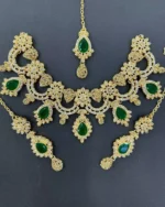 Zircon necklace set with teeka - Image 8