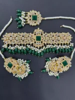 Zircon choker set with teeka