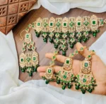 Zircon bridal set with jhumar