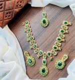 Zircon necklace set with teeka - Image 8