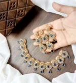 Zircon necklace set with long earrings - Image 8