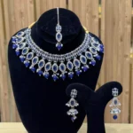 Zircon necklace set with teeka - Image 10