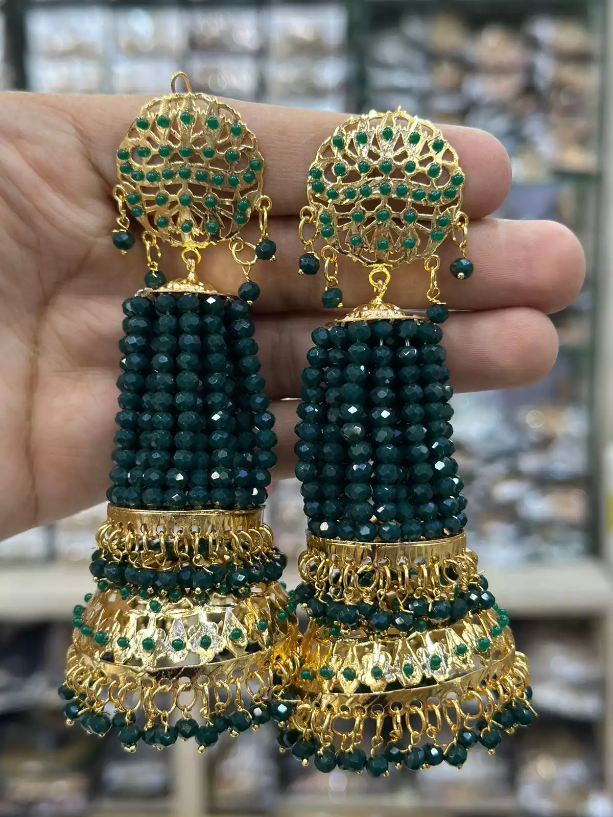 dg-47.webp Hyderabadi big size earrings - Image 1