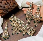 Kundan full neck bridal set - Image 10