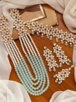 Heavy bridal kundan maala set