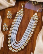 Indian kundan maala with back meena