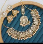Indian kundan necklace set - Image 4