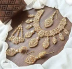 Heavy bridal necklace set - Image 8