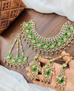 Zircon Bridal set with jhumar - Image 8