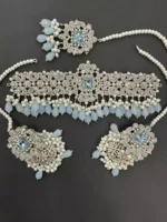 Zircon choker set with teeka - Image 6