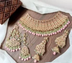 Full Kundan bridal jhumar set - Image 9