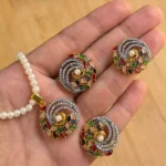 Indian zircon pendant set