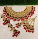 Kundan bridal set with jhumar - Image 6