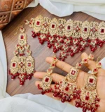 Zircon bridal set with jhumar - Image 8