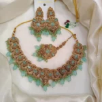 Zircon necklace set with teeka - Image 8