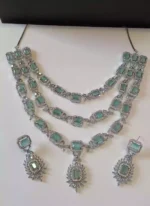 American diamond 3 layer bridal set - Image 2