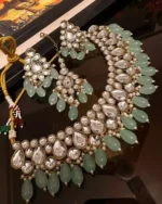 Antique kundan necklace set - Image 5