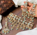 Kundan full neck bridal set - Image 7
