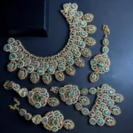 Zircon bridal set with jhumar - Image 6