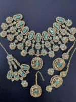 AD Zircon bridal set with jhumar - Image 9