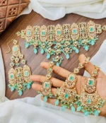 Zircon bridal set with jhumar - Image 7