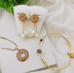 Gold plated pendant set-019