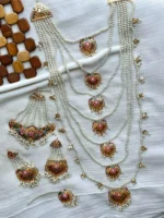 7 layer Hyderabadi set with jhumar - Image 2