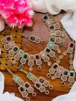 Zircon bridal set with jhumar - Image 7