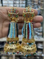 Hyderabadi big size earrings - Image 6