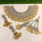 Kundan bridal set with jhumar