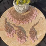 zircon bridal set with long earrings - Image 7