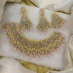 Heavy pearl bridal set - Image 4