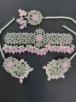 Zircon choker set with teeka - Image 9