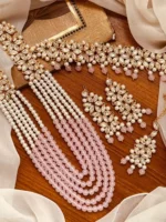 Heavy bridal kundan maala set - Image 4