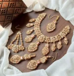 Heavy bridal necklace set - Image 6