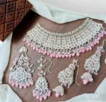 Full Kundan bridal jhumar set - Image 7