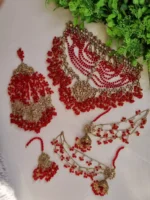 Heavy pearl bridal set - Image 3