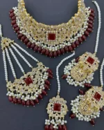 Zircon bridal set with jhumar - Image 4