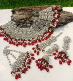 Kundan bridal set with jhumar - Image 5