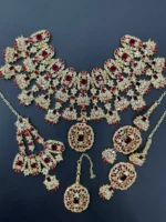 AD Zircon bridal set with jhumar - Image 7