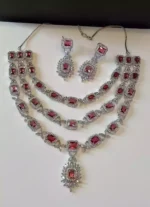 American diamond 3 layer bridal set - Image 3