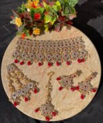 Indian kundan set with jhumar
