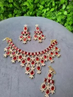 Zircon full neck bridal set - Image 9