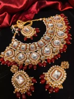 Indian kundan necklace set - Image 4