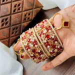 Zircon openable bangle pair