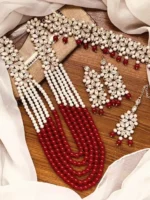 Heavy bridal kundan maala set - Image 3