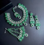 Zircon Bridal set with jhumar - Image 6