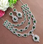 American diamond 3 layer bridal set - Image 6