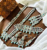 Kundan double dholna bridal set